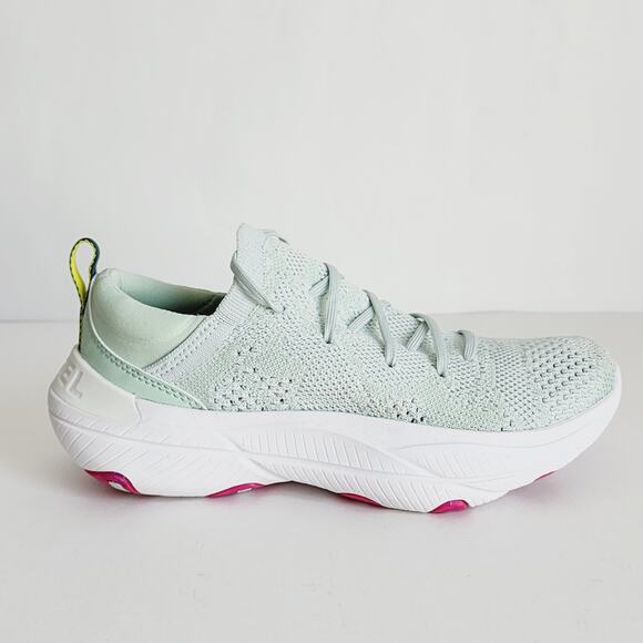 Sorel Explorer Blitz Stride Lace Up Mint Green Sneakers Bolt Print Size 6 - Picture 1 of 7